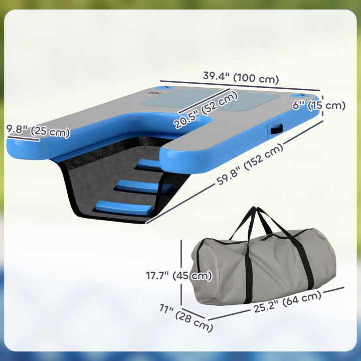 PawHut Floating Dog Boat Ramp: Portable, Non-Slip, Easy Pet Water Access