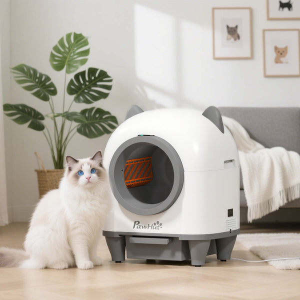 Smart Self-Cleaning Automatic Cat Litter Box with App Control, Odor Isolation