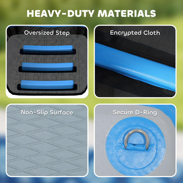 PawHut Floating Dog Boat Ramp: Portable, Non-Slip, Easy Pet Water Access