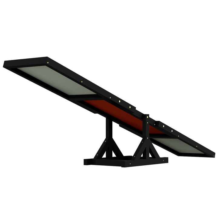 PawHut Durable Wood Dog Agility Seesaw: Weather-Resistant Pet Obedience Training Equipment