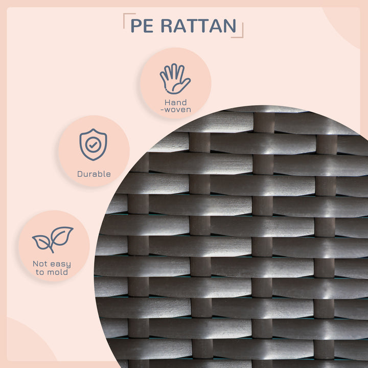 PawHut Elevated Wicker Dog House, Canopy, Washable Cushion, Medium to Large Dogs