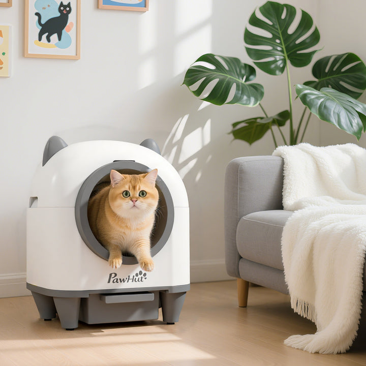 Smart Self-Cleaning Automatic Cat Litter Box with App Control, Odor Isolation